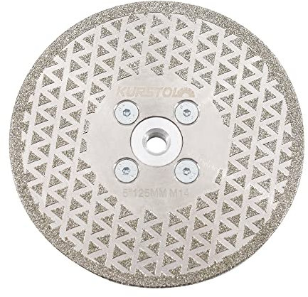 KURSTOL Disque Diamant - 125mm Disques à tronçonner diamantés Pour couper et meuler les carreaux de céramique la porcelaine le granit le marbre