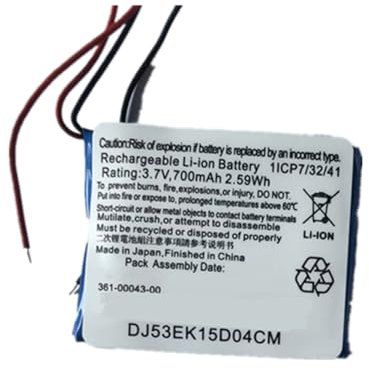 WXKJSHOP 3.7V,700mAh 361-00043-00 361-00043-01 Ersatz Akku Kompatibel mit Edge 820 Edge520 500 200 205 520 Plus Rechargeable Li-ion Battery