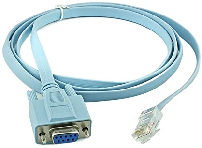 RIDENS Cavo seriale da RJ45 a RS232 da 1,5 Metri Cavo seriale DB9 Cablaggio di Rete 2 Pezzi