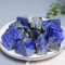 WAHOM Natürlicher Lapislazuli-Stein, Kristall, Bule-Farbe, rauer Stein, Mineral, Heimdekoration, Aquarium-Blumen-Kristall-Dekoration (Size : 25-30g (1pcs))