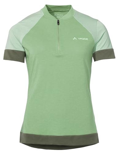 VAUDE Damen Women's Altissimo Q-Zip T-Shirt, Aloe Vera, 42 EU