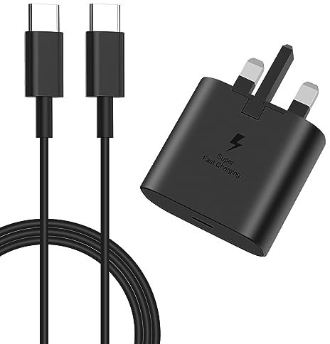 25W Super Fast Charger for Samsung Galaxy S25 Ultra/S25+/S24/S24 Ultra/S24+/S23/S22/S21/S20/A56,A55,A36,A26,A16,A06,M16,M06,F06,Z Fold 6/ Flip 6,Gcstnn PPS PD3.0 USB-C Plug with 2M Type C Cable