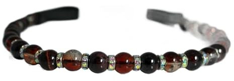 Stirnriemen mit Perlen und Strass (Cold/Kaltblut)