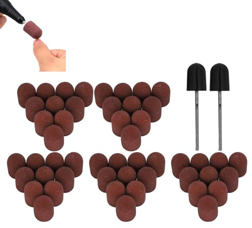 Nagelkunst-Schleifkappen-Set – 50 Schleifbänder Zum Maniküren, Polieren und Schleifen, Langlebig mit Hoher Festigkeitseffizienz, Vielseitig Einsetzbar auf Nägeln und Mehr mit