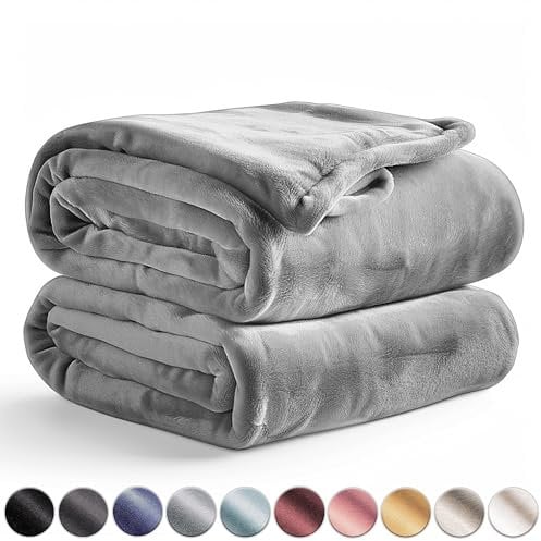 Waldstern® Kuscheldecke flauschig weich - Wohndecke 150x200 cm, Fleecedecke, Decke für Sofa Couch, Sofadecke, Couchdecke, grau