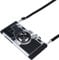 SGVAHY Emily in Paris Phone Case for Samsung Galaxy S24 Ultra Case Vintage Camera Design Soft Silicone iPhone Case with Lanyard Removable Shockproof Protective Case Cover for Girls Women, Black&Silver
