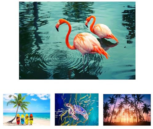 Strandtuch Mikrofaser Handtuch Groß 180x90 cm, Leichtes Schnelltrocknend Strandhandtuch Badetuch Sandfrei Strandtücher Pflegeleicht, Schwimmen Handtücher Badehandtuch für Strand Reise (Flamingo)
