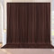 Rideau de toile de fond en polyester - 3 x 3 m - Marron - Pour anniversaire, douche prénatale, baptême, douche nuptiale