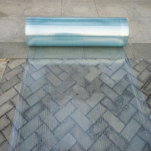 LRYELWA Transparente Wasserdichte Polycarbonat-Dachplatten,Gewächshausplatten Kunststoffplatte,für Terrasse,Garten,Balkon,Fenster,Vordächer,Schlagfest,Leicht zu Schneiden (120cm x 3m)