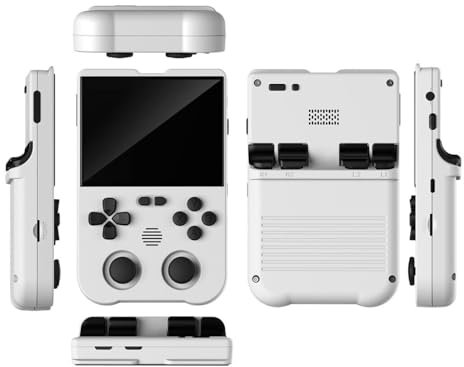 Meiurlex XU10 Handheld Game Console Built-in 10,000+ Games, 3.5-Inch Screen Linux JELOS Dual OS RK3326S Retro Portable Video Game Player 3000mAh Battery (64G)