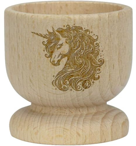 'Decorative Unicorn' Wooden Egg Cup (EC00027398)
