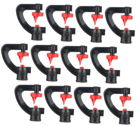 INOOMP 20pezzi Irrigatore Tipo g in Plastica Resistente Rotazione Per Giardini Parchi Prati Agricoltura Testina Per Irrigazione