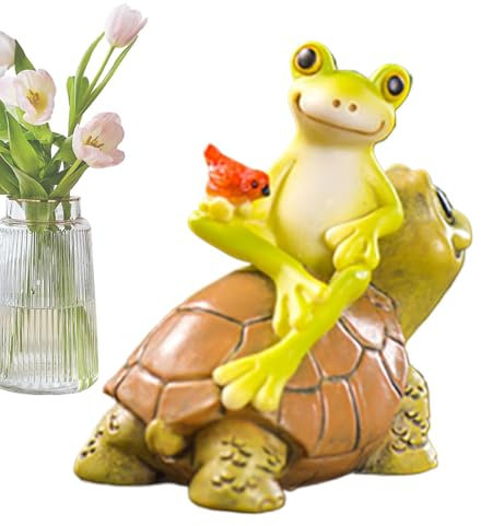 Gartenfrösche – Outdoor-Dekoration, lustige Frosch-Statue – Frosch Outdoor-Statue aus Harz, Tierskulpturen für , Außenraum, Schreibtischdekorationen