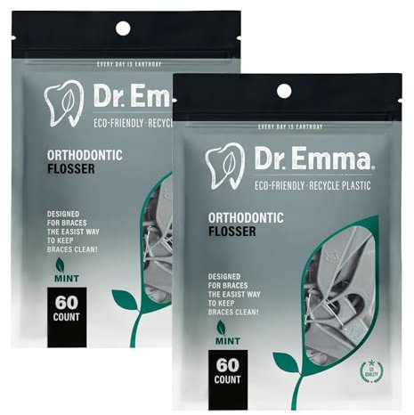 Zahnseiden für Zahnspangen (120 m (Pack of 1), Minze 120)