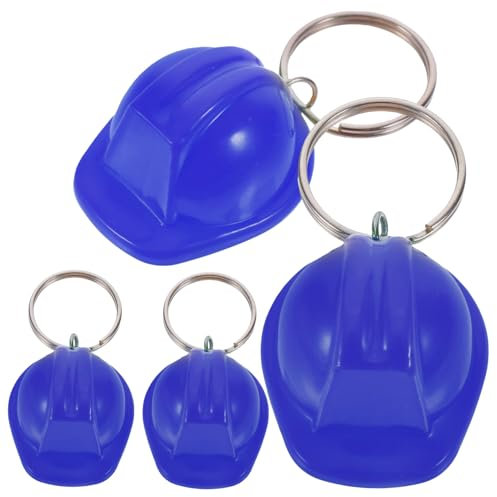 MERRYHAPY 4stücke Helm Form Schlüsselanhänger Rucksack Hängen Anhänger Metall Schlüsselring Telefon Keychain Für Langzeitgebrauch Als Gepäckanhänger Oder Schlüsselanhänger Geeignet
