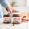Personalisiertes nutella-Glas mit Geschenkbox - dein Nutella Geschenk mit Namen und Highlight für den Frühstückstisch, nutella Glas mit personalisiertem Etikett (2er-set original)