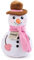 Zappi Co Schneefrau Plüschspielzeug – Weiche und kuschelige Frostina-Dekoration (25 cm Höhe), ideal für Festliche Dekoration, kleine Geschenkidee