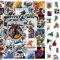 2 X 50 Stück Motorrad Aufkleber, Motocross Aufklebe, Coole Motorrad Sticker, Wasserfeste Vinyl Sticker Set für Laptop, Koffer, Helm, Geschenk für Kinder Erwachsene für Kinder Erwachsene