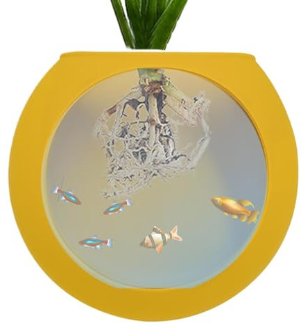 Wandvase, Wandvasen für S – Wandvasen für die Dekoration, Pflanzgefäß aus Silikon, -Vasenschale, Terrarium-Luftstütztöpfe für Aquarien