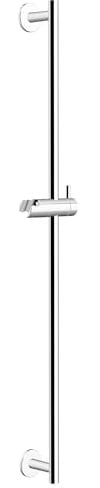 AquaCraft Brausestange 90 cm I Verchromte Duschstange Ø 18 mm I Duschhalterung Universal mit Gleiter und Rosette I Messing chrom Duschzubehör I höhenverstellbar