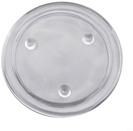 Eleganti piatti rotondi in vetro per candele, set di sottobicchieri trasparenti per la casa e la decorazione di eventi (S)