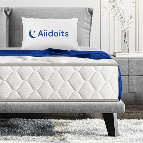 Aiidoits Matratze 80x200cm Taschenfederkernmatratze 7 Zonen Härtegrad H3 Oeko-TEX Zertifiziert 22cm hoch mit abnehmbarem waschbarem Baumwollbezug Matratz für Kinder und Erwachsene