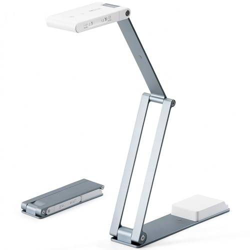 Gtremulent Visualizador de Documentos USB: 16MP 4K Webcam Función OCR Micrófono y Rotación 360° - Educación Online y Reuniones Teletrabajo para Profesores Estudiantes Formadores Maestros