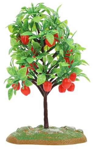 jojofuny Pommier Miniature en Résine 1 Pièce Arbre Miniature de Décor Réaliste Pommes Rouges Modèle de Pommier pour Diorama Maison de Poupée Maquette de Jardin et Projets Artisanaux