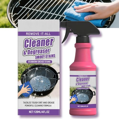Duty Grill Degreaser Spray,2026 New BBQ Grill Cleaner,BBQ Degreaser,Multi-Purpose Cleaner for Cookers, Hoods