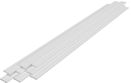 Set di 32 battiscopa 195 x 9 cm, bianco 03_0009800
