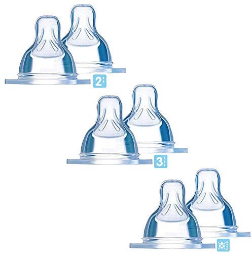 MAM Seiden Sauger 6er Set // Große 2 (4 M+) Größe 3 (6M+) Große 4 Tropffrei, ab 4+ Monate