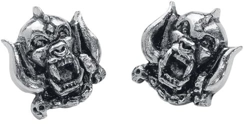 Motörhead Warpig Frauen Ohrstecker-Set silberfarben Hartzinn Band-Merch, Bands