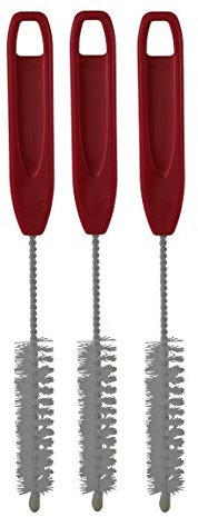 HG Verlag Juego de 3 cepillos de limpieza para limpiar cuchillo de batidora – ideal para Thermomix TM5, TM6 y TM31