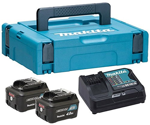 Makita 10.8v 12v CXT Pack 2 x BL1040 BL1041 4.0ah Battery + Charger + Makpac