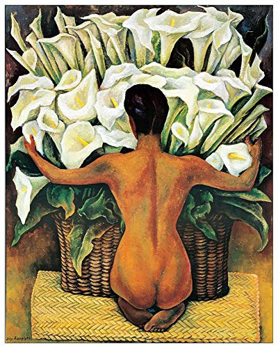 Artopweb TW18735 Rivera - Nude With Calla Lilies Dekorative Paneele, Multifarbiert,82x104 Cm
