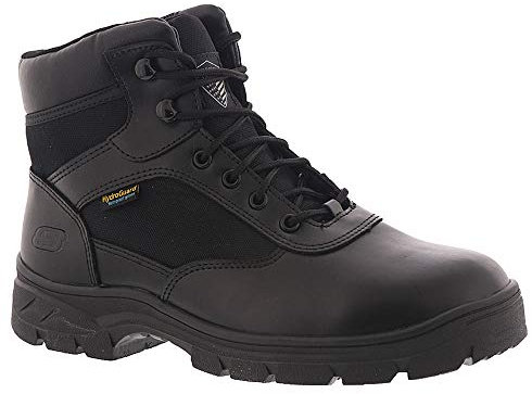 Skechers New Wascana-Benen, Stivali Militari Uomo, Nero, 45 EU Larga
