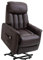 HOMCOM Poltrona Relax Alzapersone con Telecomando, Reclinabile con Poggiapiedi Integrato, 80x94x104cm Marrone