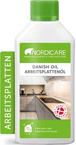 Nordicare [500ml] Arbeitsplattenöl lebensmittelecht für Küchenarbeitsplatte I Arbeitsplatten Öl zum Holzschutz in der Küche I Arbeitsplatte Holzöl