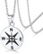 Silvora Collar Brujula Chapa Plata Hombre, You Are my Compass, Regalo Original para Novia Esposa Mujeres