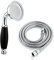 ENKI EH024 Traditional Victorian Black Chrome Brass Hand Shower Head Hose Solid
