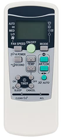 AULCMEET RKX502A001 Telecomando di ricambio compatibile con Mitsubishi A/C Condizionatore d'aria RKX502A001G RKX502A017A RKX502A001B RKX502A001C RKX502A001F RKX502A001P RKX502A001S