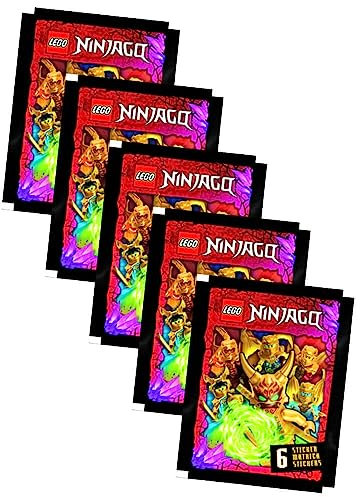 Blue Ocean Lego Ninjago Sticker - Crystalized 2023 - Sammelsticker - Auswahl (5 Tüten)