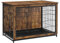 Feandrea Hundekäfig Möbel, Beistelltisch, Hundebox, Moderne Hundehütte Indoor für Hunde bis zu 36 kg, hochbelastbar, Hundehaus für Zuhause, herausnehmbares Tablett, 2 Türen, vintagebraun PFC004X01