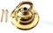 Metal Ceiling Dome with Hook and Fixing Screws Choice of Finishes (Brass)
