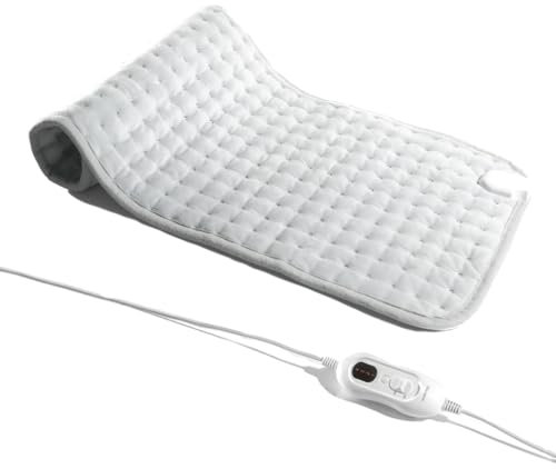 Marco Paul Electric Heat Pads for Back Pain Relief Large Heat pad 60x30cm 4 Timer Functions and Temperature Control, Electric Heat pad for Neck, Back, Stomach, Shoulder Pain Relief (Heated Body Pad)