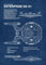 Displate Offiziell Star Trek MetallPoster Magnetische Befestigung Inklusive Lizenziert Bilder Hochwertiges Poster Star Trek Blueprints Enterprise NX-01 Blueprint Poster 45 cm x 32 cm