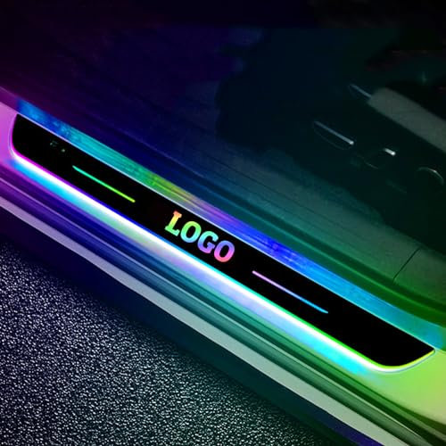Custom LED Car Sill Protectors - 7-Color LED Door Sill Lights for All Car Models