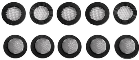 EYAKEG 10 Stück Edelstahl Filterschlauch Unterlegscheiben Zulaufschlauch Scheibenwascher Reparatursatz für 5/8 Zoll Waschmaschine und 3/4 Zoll Gartenschlauchanschluss