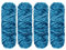 YINVA Chenille Wolle zum Häkeln 400g(4pcs×100g) Chenille Wolle Flauschige Wolle Velvet Weiche Plüschwolle Häkelwolle für Anfänger Dicke Wolle Zum Stricken-Petrol