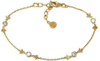 Emporio Armani Women's Gold tone Sterling Silver with lobster clasp closure bracelet